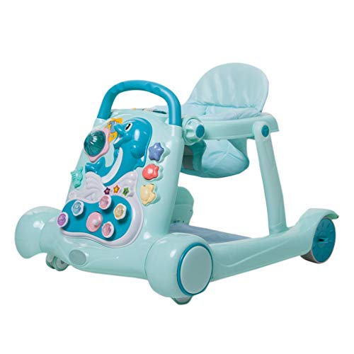 Wuyy Trotteurs Bebe 2 En 1 Chaise Anti Renversement Male Bebe Fille Enfant Pousse Peut Etre Plie Blue Chaises Hautes Sieges Et Accessoires Bebe Puericulture Ram Mount Co Uk