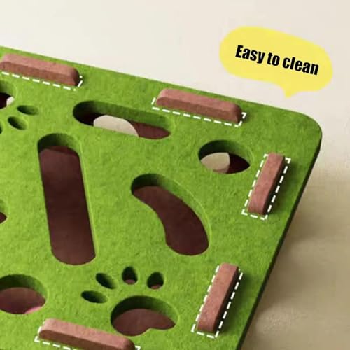 Image of embroidery 4PCS Cat Puzzle Toy, Cat Toys for Persian Cats, Interactive Cats Toys for Indoor, Teaser Toys Set with Bells, Engaging Play for Multi Households