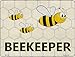 Beekeeper Novelty Mini Metal Parking Sign PM-1748