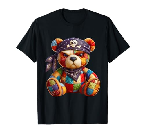 Ours pirate patchwork - Aventure et style T-Shirt