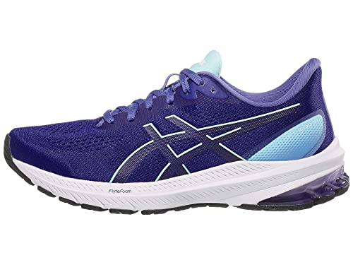 ASICS Women's GT-1000 12 Shoes, 6, Eggplant/Aquamarine