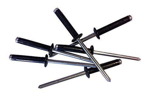 NCMORIN 48 Rivets - All Aluminum for installing Kayak and Canoe Accessories - Black Long Pop Rivet