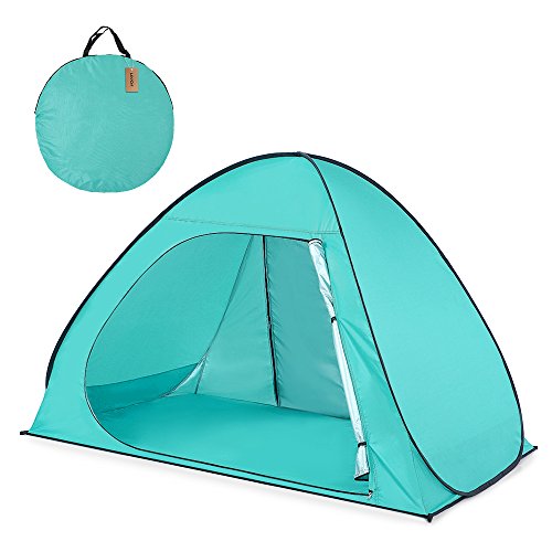 Blusea Automatic Pop Up Beach Tent Sun Shelter Cabana for 2-3 Person UPF50+ UV Protection Beach Shade