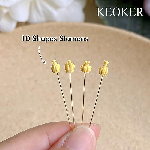 Keoker Bell Orchid Polymer Molds - Petals Polymer Clay Cutters, Perfect for Polymer Clay Jewelry Making and Earring Lovers - Mini Clay Molds