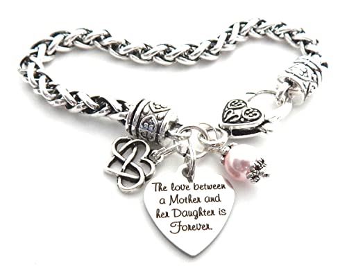 Mother Daughter Bracelet, Mommy's Girl Gift for Daughter from Mom, Love Between a Mother and daughter is Forever, For Mom Mother's Day Gift, Love Gift, Family Jewelry