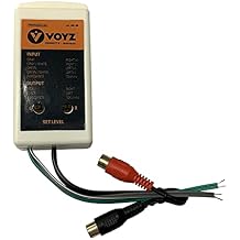 VOYZ High Low-Level Impedance Adaptor - Car Audio System RCA Line Output Converter Adapter w/Adjustable Level Control - Works on Vehicle Amplifier, Equalizer, Home Theater Setup NS-60