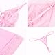 Satohom Damen Sexy Unterwäsche Perspektive Gestrickter Netzrock Nachtkleid mit G String Zweiteiliges Reizwäche Tiefer V-Ausschnitt Chemise Erotische Spitze Negligees Babydoll Einheitsgröße