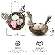 Netuno 2X Mini Deko-Vogelnest mit Eiern 6 cm Osternest mit Kunsteiern Naturnest Deko-Nest Frühlings-Deko Kunststoffeier klein Styropor Osterdeko Tischdeko Ostern Nest Ostereier Vogeleier künstlich