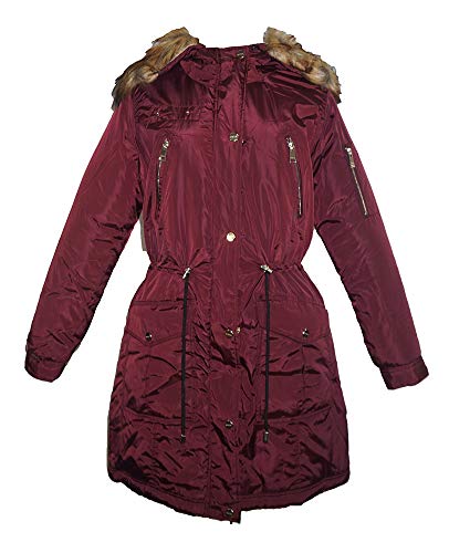 Bebe Women's Cranberry Anorak Outerwear Coat (Large)