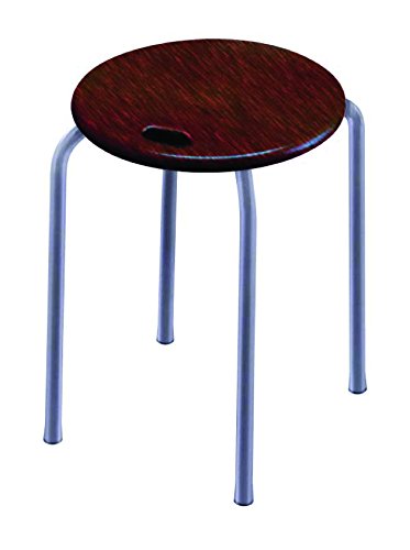 ハンドルスツールHS-2TDAダークブラウン/シルバー