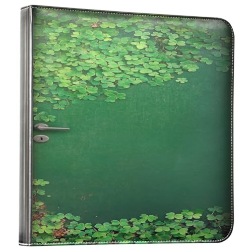 Álbum de fotos adhesivo DIY Scrapbook Diseño de trébol 3 anillas 40 páginas 8x10 para recuerdos miniatura 1