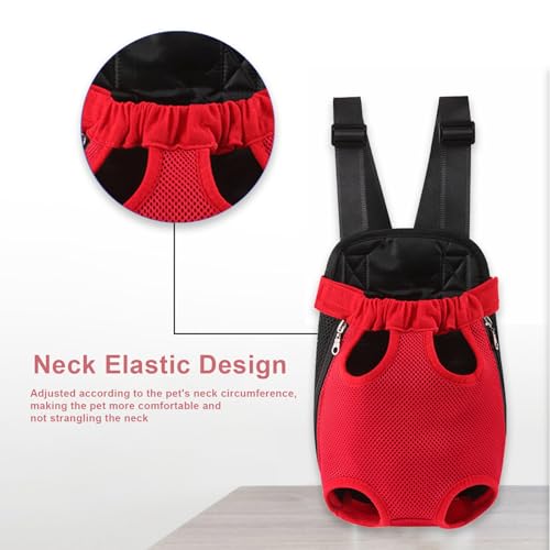 Hunde Rucksack für 1.1-2.3kg, Verstellbare Welpen Haustier Rucksack Hund Tragetasche, Camping und Reisen, Schultertasche für kleine und mittelgroße Hunde, Katzen, Kaninchen (Blau, S)