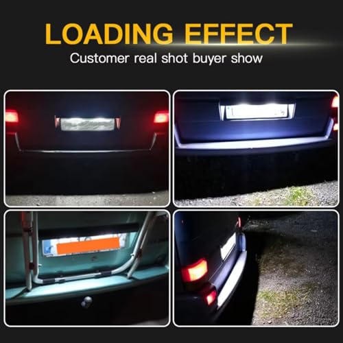 2 Luces para matrícula compatibles con Passat B6 2007 y Touran 5