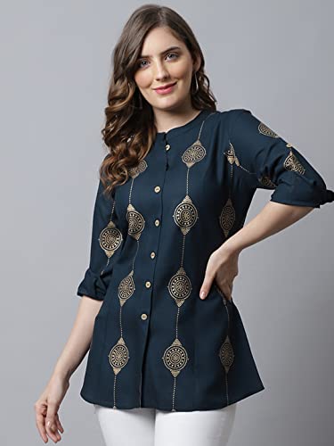 Image of Pistaa's Women's Viscose Relaxed Fit Short Kurti