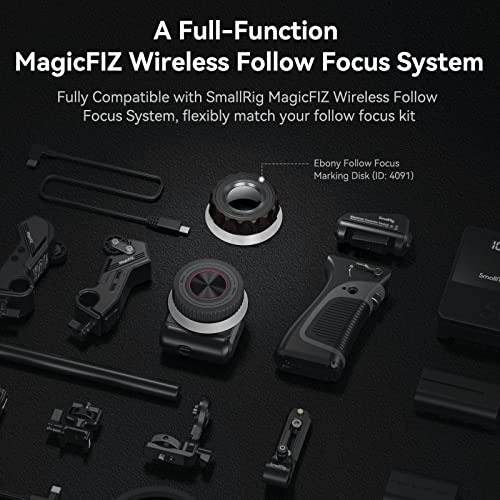 SMALLRIG Follow Focus Marking Disk (Wooden) for SMALLRIG Wireless Handwheel Controller - 4091, Black, Follow Focus Marking Disk 4091 - Image 3