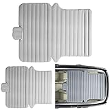 Sinbide 2 en 1 Automático Colchón Hinchable para Asiento Trasero de Coche + Bomba Eléctrica + 2 Almohadas Inflables Plegable Cama Hinchable de Aire para Coche Furgoneta SUV (Gris)