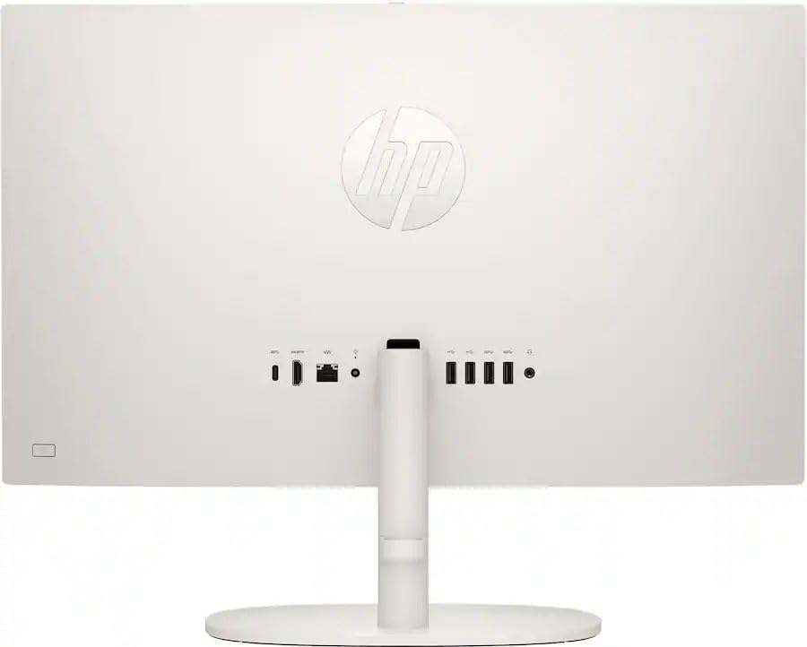 Image of HP 21.5 inch FHD All-in-One Desktop Computer, 32GB RAM 128GB UFS, Quad-Core Intel N100 Processor, Keyboard & Mouse Included, PLUSERA 8-in-1 Hub, Windows 11 Home, White