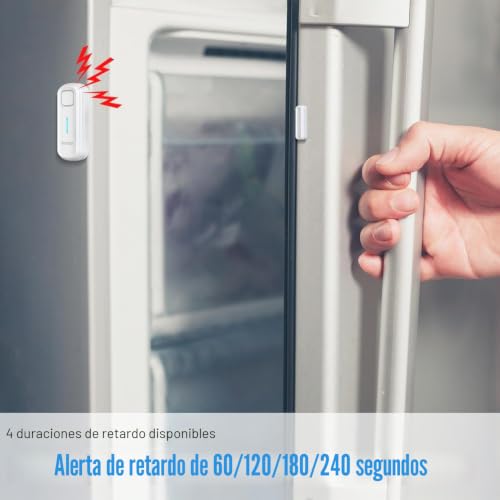 Alarma para puerta de congelador con recordatorio sonoro de cierre programable 6