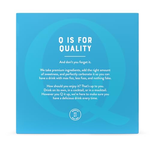 Image of Q Mixers Club Soda, Premium Cocktail Mixer Made with Real Ingredients, 7.5 fl oz cans (Pack of 4)