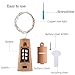Cork String Light for Wine Bottle, Battery Operated LED Cork Shape Silver Copper Wire Colorful Fairy Mini String Lights for DIY Christmas Halloween Wedding Party Deco,10 Pack (4 Colors)