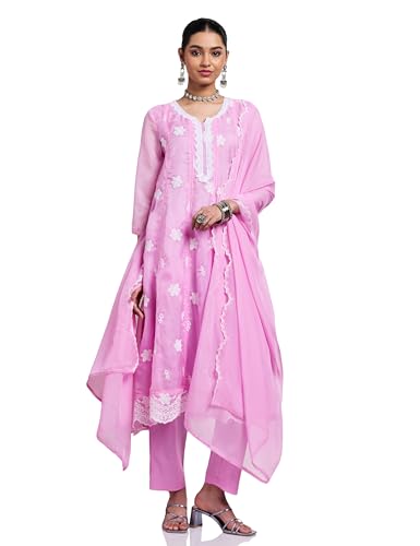 Image of Amazon Brand - Myx Women Kalidar Embroidered Kurta Set (Available in Plus Sizes)