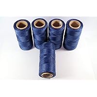 Filo Piatto Poliestere Cerato Slam Cord Per Micro Macramè 0,6 Mm - Rosso X100m - Perles & Co - Foto 3