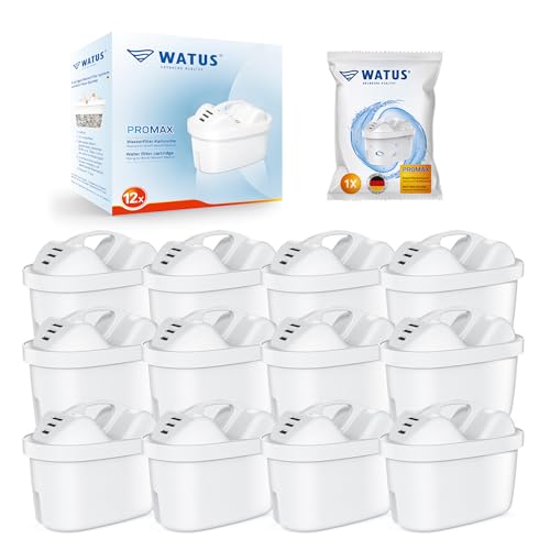 Watus Filtre, pour Brita Cartouche, pour Brita Maxtra Pro, Maxtra Plus, Fabriquées en Allemagne, Réduisent Le Plomb, Le Chlore, Les Métaux Lourds Et Le...