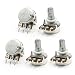 Uxcell a13092000ux0794 5 Piece 5K Ohm 6 mm Diameter Shaft Type B Single Turn Taper Rotary Potentiometer