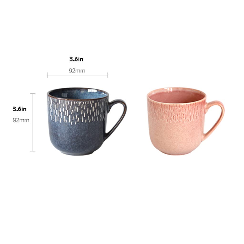 Tazza da caffè, Tazze da caffè Colorate - tè in gres ceramico, Tazze Tazza retrò Tazza da caffè per Ragazze Tazza in Ceramica personalità Creativa Tazza da Latte per la Colazione T