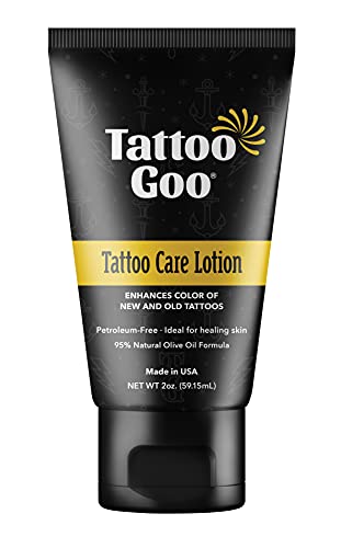 Tattoo Goo Tattoo Care Lotion, 2 oz, Soothes Itch & Irritation, Hydrate & Preserve Color, Non-Greasy...