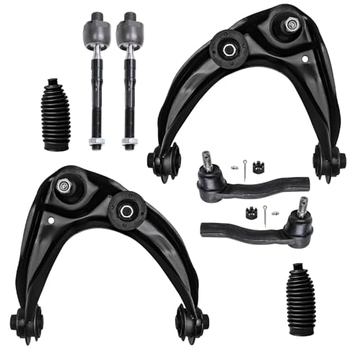 Image of Detroit Axle - 3.5L Front End Kit for Ford 2010-2012 Fusion Lincoln MKZ, 2 Upper Control Arms with Ball Joint 4 Outer Inner Tie Rods 2 Boots 2011 Replacement