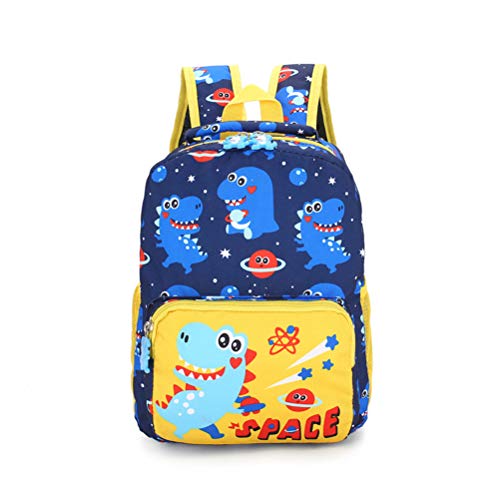 Jiahe Dinosaur Kids Zaino per Scuola Borsa Leggera in Nylon Impermeabile per Bambini e Bambine di 2-5 Anni,C