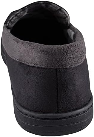 Haggar Men's Venetian Slipper Indoor/Outdoor House Shoe with Memory Foam Comfort, True Black, 2X-Large | Image 6