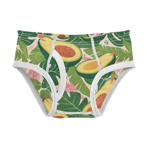 Wusikd Avocado Leaves Boys' Underwear Cotton Pink Boys Briefs Soft Toddler Underwear 2T