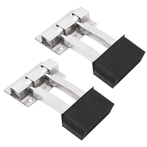 Image of Atlantic Stainless Steel Door Stopper Double Glossy Finish Pack of 2 Piece