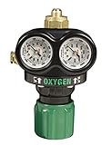 Victor Technologies 0781-5100 ESS3-125-540 Medium Capacity Single Stage Oxygen Regulator, 5-125 psig Delivery Range, CGA 540 Inlet Connection