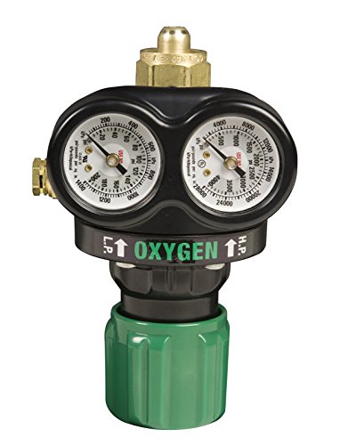 Victor Technologies 0781-5100 ESS3-125-540 Medium Capacity Single Stage Oxygen Regulator, 5-125 psig Delivery Range, CGA 540 Inlet Connection
