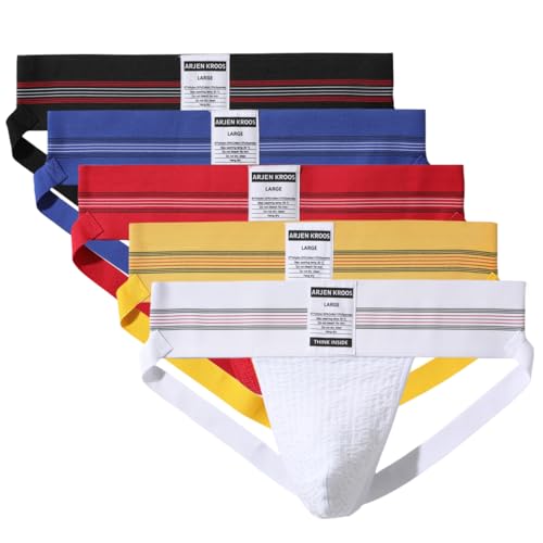 Arjen Kroos Mens Jock Strap Compression Athletic Supporter Jockstrap Underwear with Wide Band