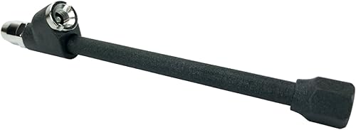 Miniatura 2 de Haltec CH-350-LO-1 Portabrocas de aire de doble pie – Inflador de neumáticos en ángulo para válvulas de difícil acceso