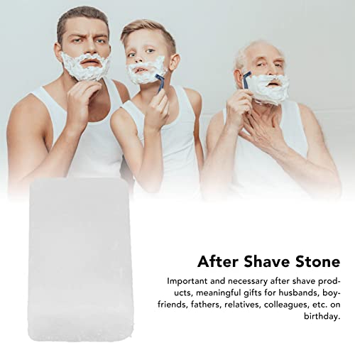 After Shave Alum Block,Anggrek 2Pcs Home Travel Portable Men Skin Soothing Post Shave Stone Cuts Natural Potassium Alum Stone Faftershave Stone #TOP3