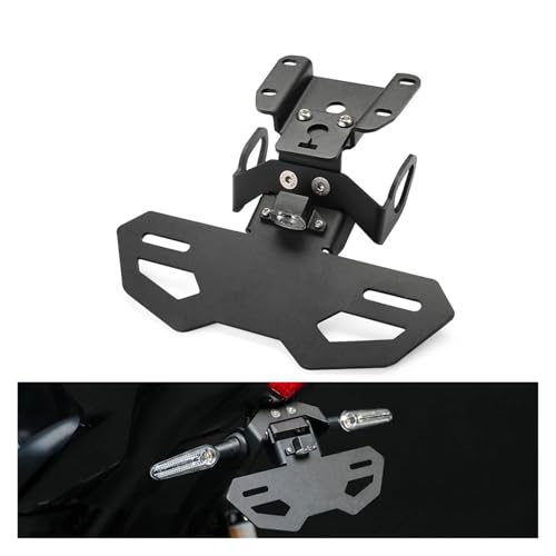 Support de plaque d'immatriculation réglable pour moto Yamaha R7 - 5