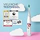 happybrush [Testsieger*] Elektrische Zahnbürste Für Kinder inkl. 3 Aufsteckbürsten, Sanfte Reinigung der Kinderzähne, Paw Patrol & Minions Agnes Design Einhorn (Agnes, 1x Set)