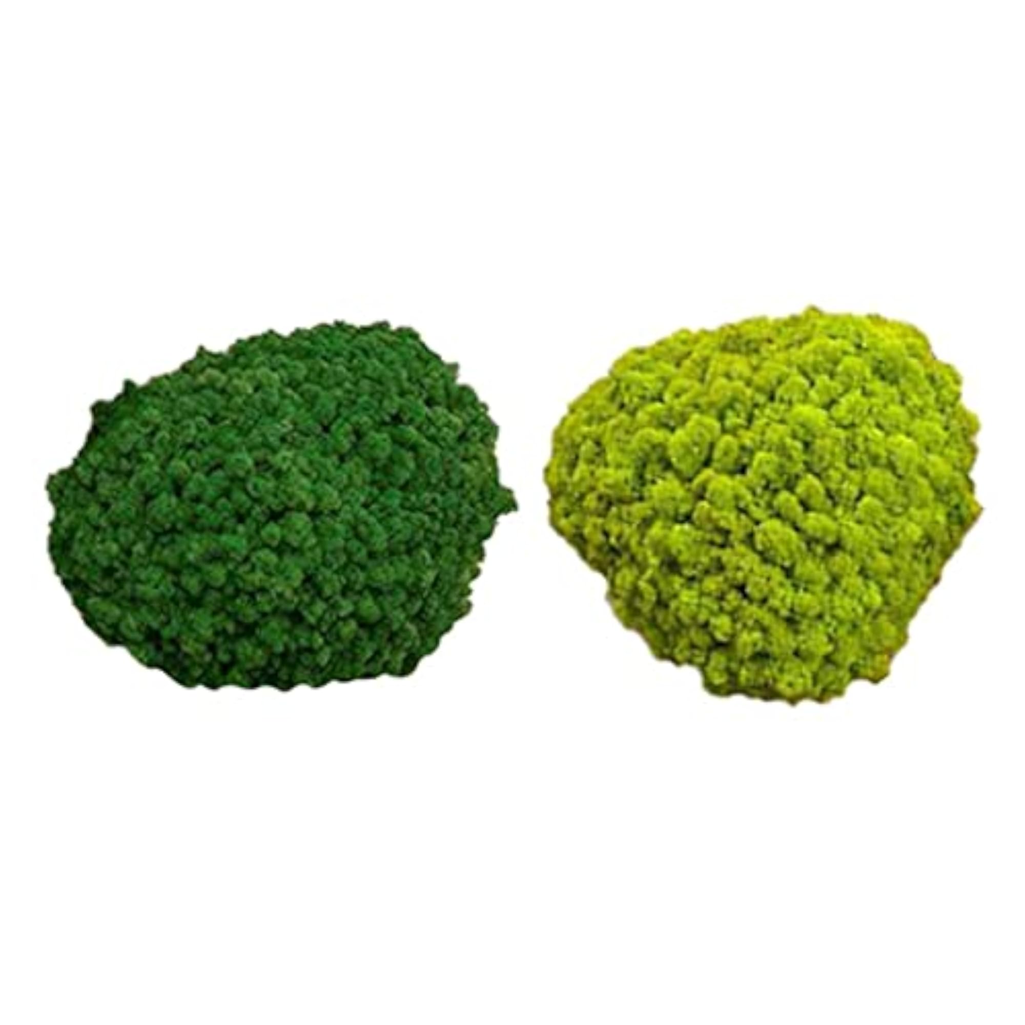 2pcs Simulation Moss Balls Stone for DIY Garden Decor