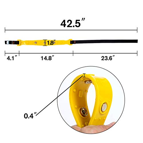 Car Snow Chains Snow Tire Chains for Anti-Slip Car Chains Car Emergency Chains All Season Anti-Skid Snow Cables Car SUV Tire Cables (Yellow, for Tire Width: 185-295mm/7-11\'\') - Thumbnail 3