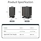 AQQA Aquarium Schwammfilter, 2024 Upgrade Aquarium Filter für Biologische und Mechanische Filterung, Tauchschaum Schwammfilter mit 1 Ersatzschwamm (M für 120-450L)