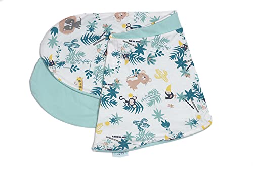 pic Bear Ersatzbezug für Stillkissen - hochwertige anschmiegsame Baumwolle für Lagerungskissen - Seitenschläferkissen - XL 170 cm - Jungle BW