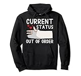 Broken Wrist Survivor Accident Injury Cast Surgery Pullover Hoodie