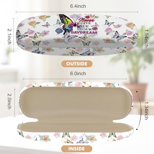 Image of Glasses Case Hard Shell,Portable Protective Eyeglasses Case, Eyeglass Holder Box with Cleaning Cloth, for men women