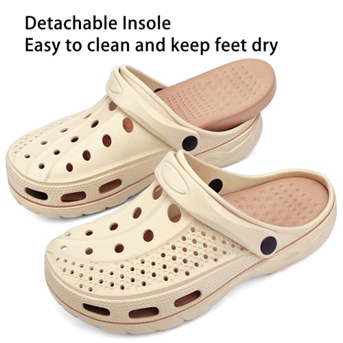 Women Men Orthopedic Clogs Arch Support Garden Shoes Sandals Slippers with Plantar Fasciitis Insoles4