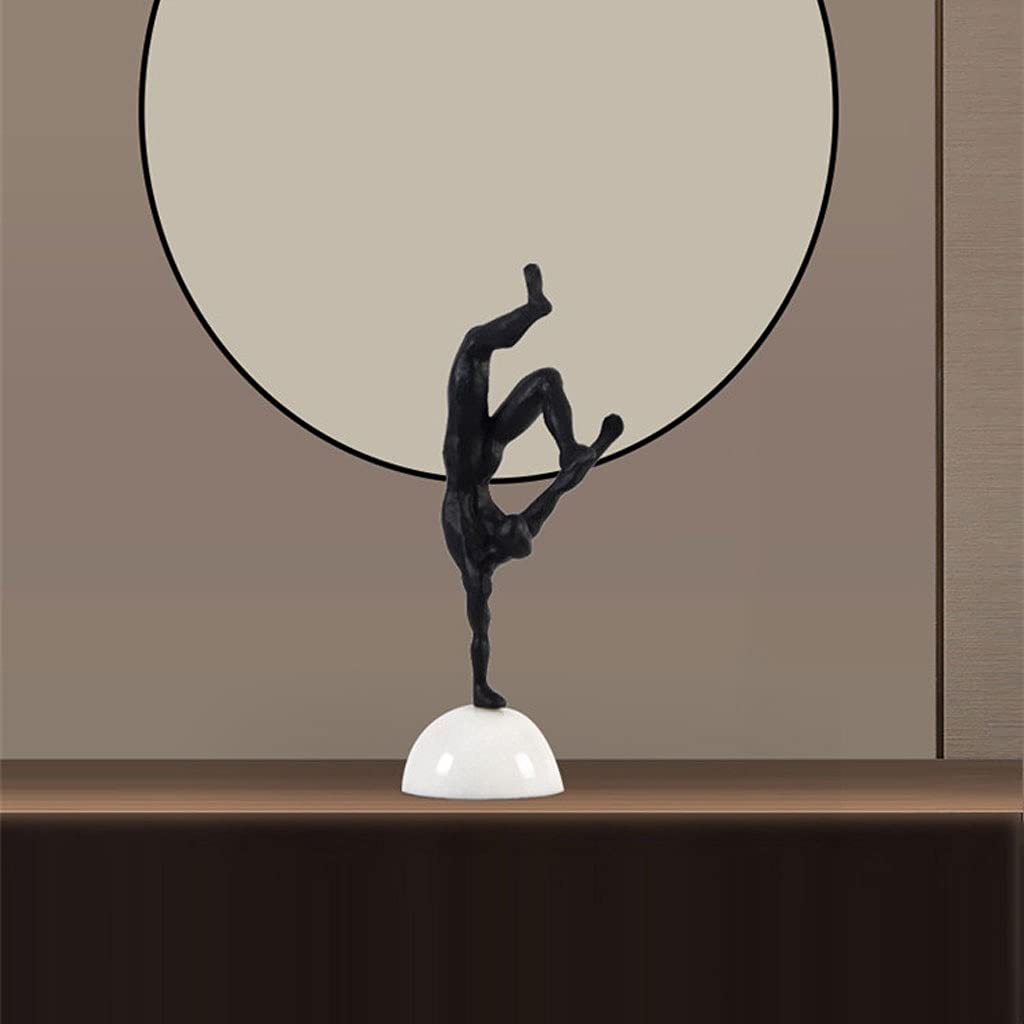 Sculpture Kreatywny Dekoracje Desktop Nowoczesny salon Stół Odwrócony Czarne Dekoracje Nordic Styl Dekoracje Desktop Statue